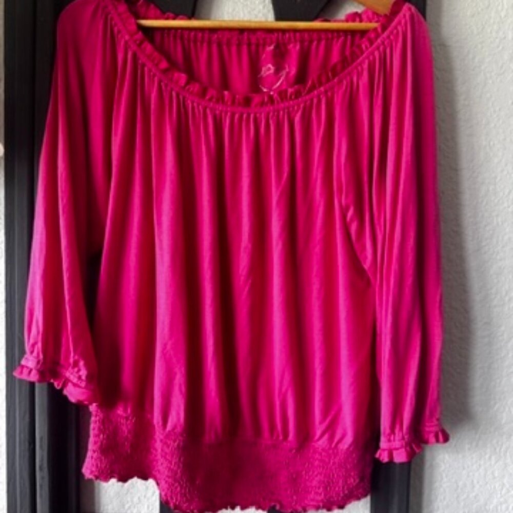 INC International Concepts Pink Blouse XL